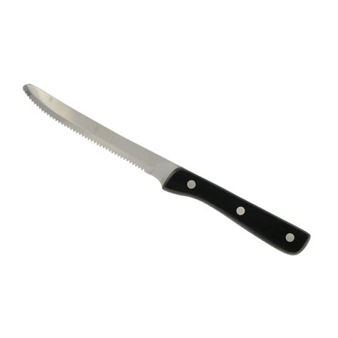 Walco 980528 5" Steak Knife with Black Handle - Dozen | eBay