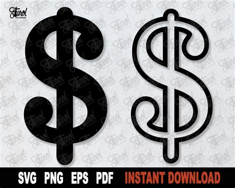 Dollar Sign SVG Cut File Money Symbol SVG File for Cricut - Etsy