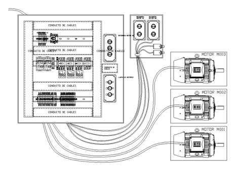 Electrical panel circuit detail elevation 2d layout autocad file - Cadbull