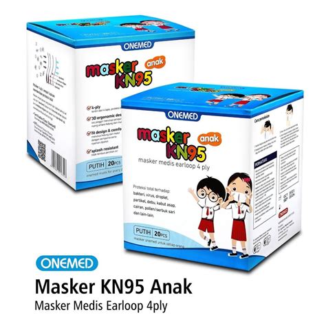 Jual Masker KN95 Onemed Anak Masker Medis Earloop 4ply | Shopee Indonesia