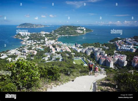 People hiking on trail to Stanley, Hong Kong Island, Hong Kong, China, Asia Stock Photo - Alamy