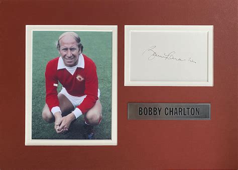 Bobby Charlton Autograph Mounted - Back in the Dae