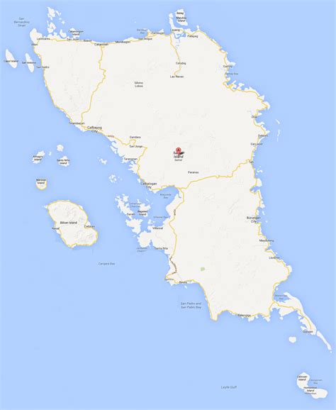 Map Of Samar Island