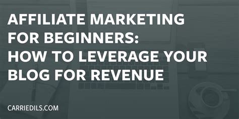 Affiliate Marketing for Beginners (plus 5 ideas for your blog)