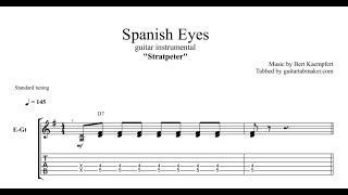 Spanish Eyes TAB - guitar instrumental tabs (PDF + Guitar Pro) Chords ...