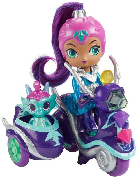 Fisher Price Shimmer Shine Zetas Scooter Doll Vehicle - ToyWiz