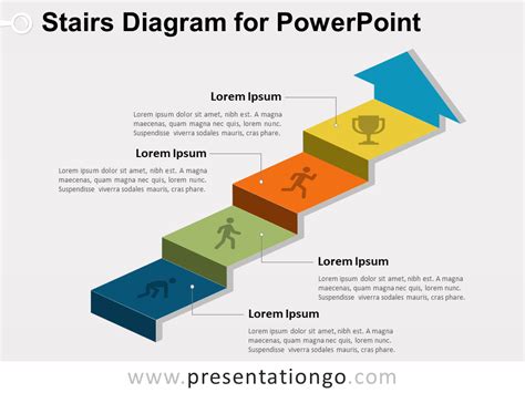 Stairs Diagram for PowerPoint - PresentationGO.com