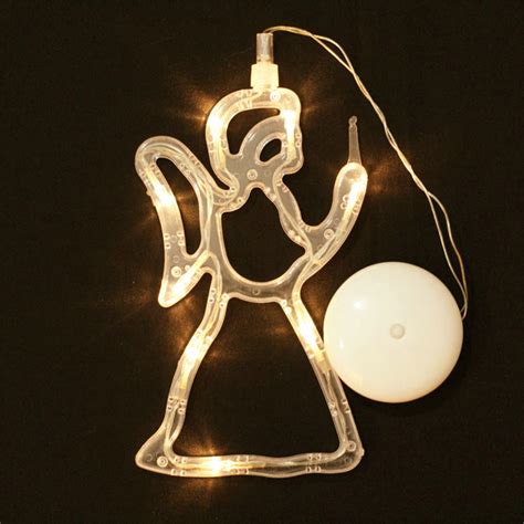 christmas window pendant led light glass window sucker lamp home christmas decor battery ...