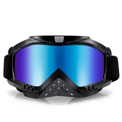 BOLLFO Motorcycle Goggles Eyes and Nose Protection Sunglasses Bike ...