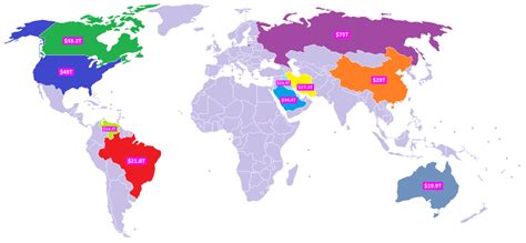 10 countries with the most natural resource values. | Map, Natural ...