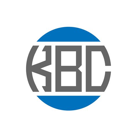 KBC letter logo design on white background. KBC creative initials circle logo concept. KBC ...