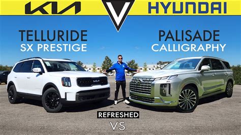 REFRESHED SIBLINGS! -- 2023 Hyundai Palisade vs. 2023 Kia Telluride: Comparison - YouTube