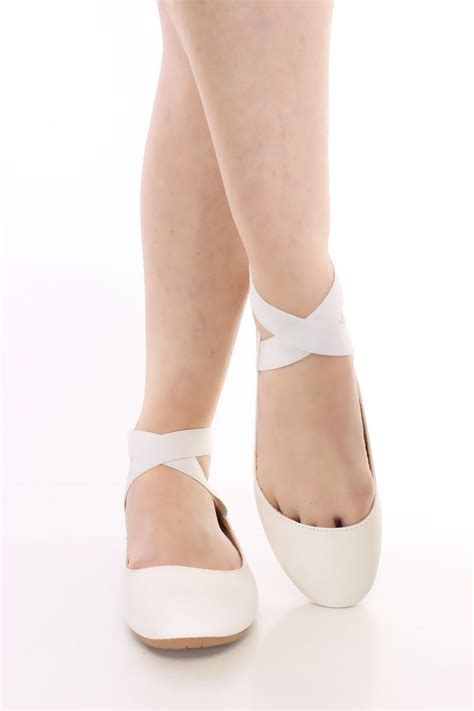 ballet flat with ankle tie - Google Search | Mr and Mrs Painchaud | Strappy flats, Wedding shoes ...