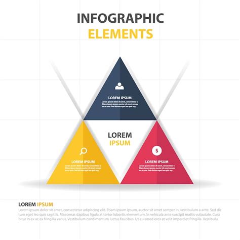 Free Vector | Infographic triangle template