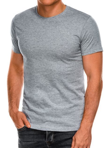 Men's plain t-shirt S884 - grey | MODONE wholesale - Clothing For Men