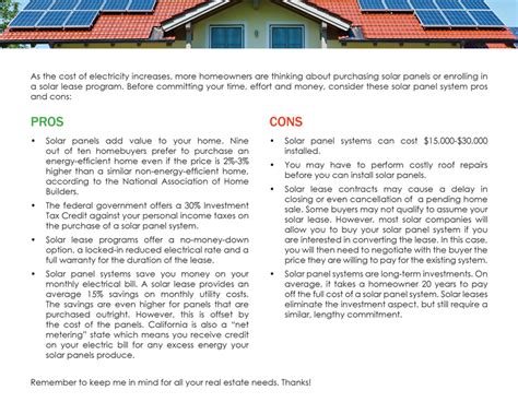 FARM: Solar panels: pros and cons | firsttuesday Journal