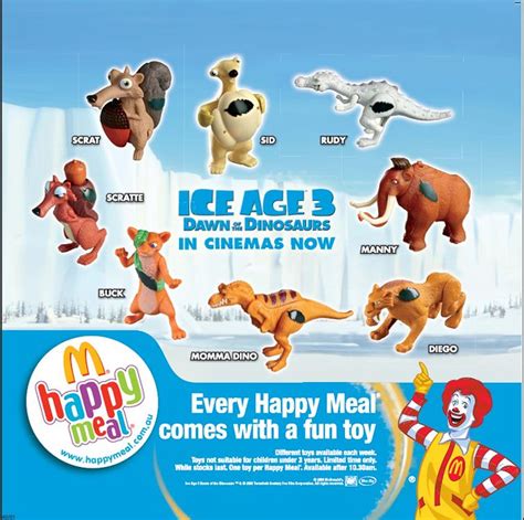 Ice Age 3 | Australian Happy Meal toys for July 2009 | hytam2 | Flickr