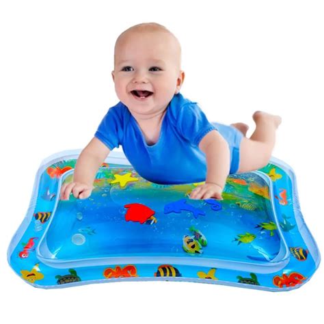 Inflatable Tummy Time Premium Water Mat Infants & Toddlers, The Perfect Fun Time Play Activity ...