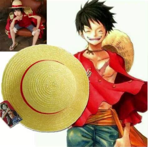 Cosplay Japanese Cartoon Props Hat Luffy Strawhat One Piece Hat Children/adult Straw Hat Visor ...