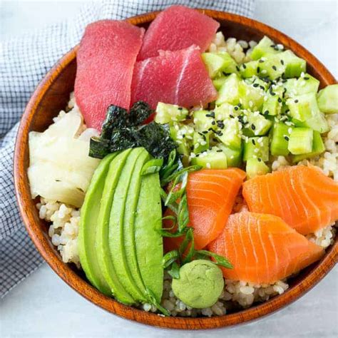 Easy Sushi Bowl Recipe! A twist to your Sushi Roll | Healthy Fitness Meals