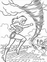 Wonder Woman And Tornado coloring Page  Download Print Or Color sketch template