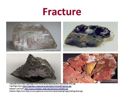 Minerals Part 2 The properties Identifying Minerals Each