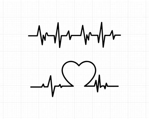 Heart beat svg Ekg svg Heartbeat svg Heartbeat clipart Heartbeat line svg Healthcare svg Nurs ...