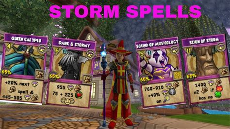 Wizard101: All Storm Spells In Action - YouTube