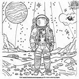 Creative And Cool Space Coloring Pages sketch template