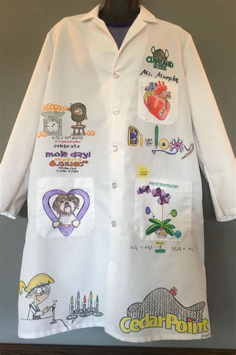 Personalized, illustrated lab coats by Jody - Info@ScienceWear.net for ...