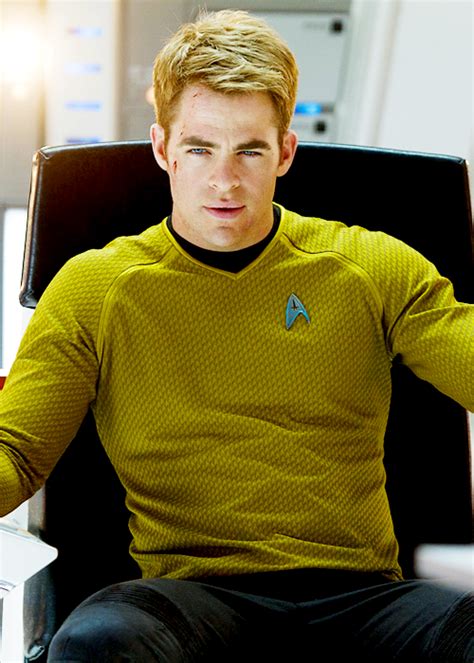 Chris Pine as Captain James T. Kirk (With images) | Star trek into ...