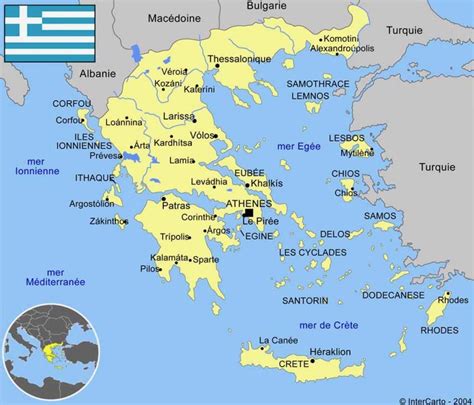 Map of Greece cities: major cities and capital of Greece