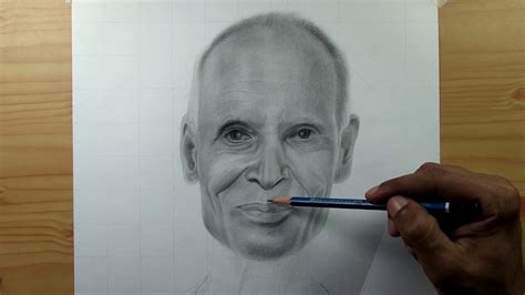 How To Draw Realistic Face Of Old Man | Step By Step - YouTube