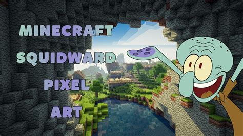 Minecraft - Squidward Pixel Art (PS4) EASY TUTORIAL! (Description) - YouTube