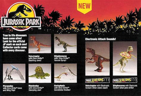 Toys from the Past: #285 JURASSIC PARK – ELECTRONIC DILOPHOSAURUS (JP11) (1993)