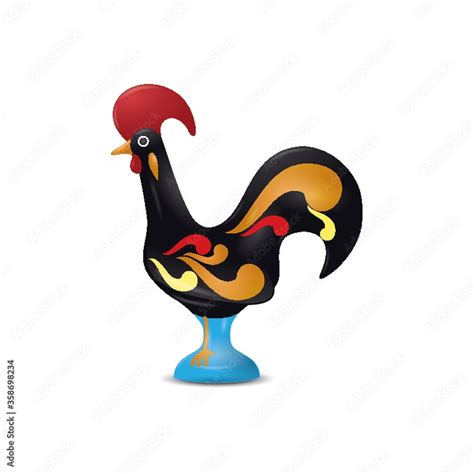 barcelos rooster Stock Vector | Adobe Stock