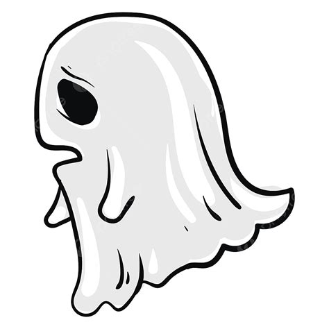 Sad Ghost Illustration Vector On White Background, Sad Drawing, Ghost ...