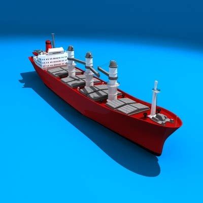 cargo ship 3d model