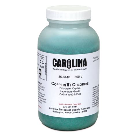 Cupric Chloride, Dihydrate, Laboratory Grade, 500 g | Carolina.com