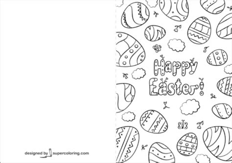 Happy Easter Card coloring page | Free Printable Coloring Pages