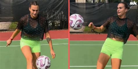 Watch: Aryna Sabalenka shows off sublime soccer skills during practice ...