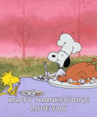 Snoopy Thanksgiving GIFs | GIFDB.com