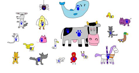 EVERY BLUE'S CLUES ANIMALS WITH PAWPRINTS by titan994 on DeviantArt