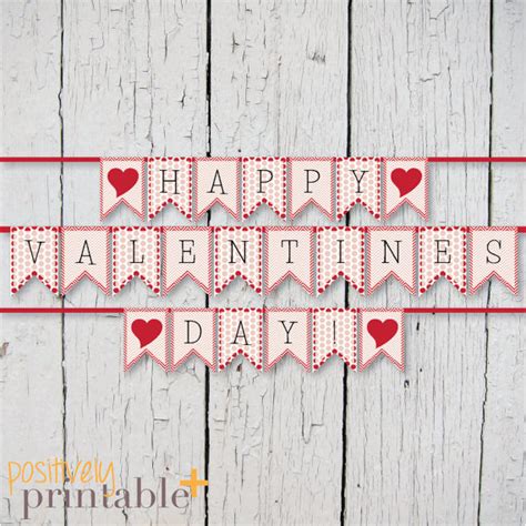 Valentines Day Banner Printable - Printable Word Searches