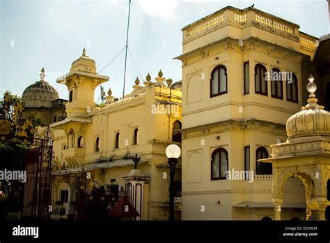 the beautiful architecture of udaipur city palace Stock Photo - Alamy