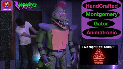 Building a Montgomery / Monty Gator Animatronic from FNAF Security Breach - Hand Crafted Art ...