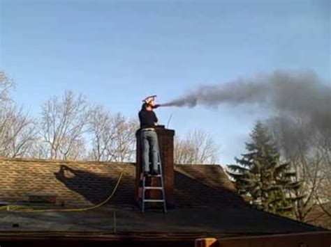 Leaf Blower Vacuum Pellet Stove Chimney Cleaning - YouTube