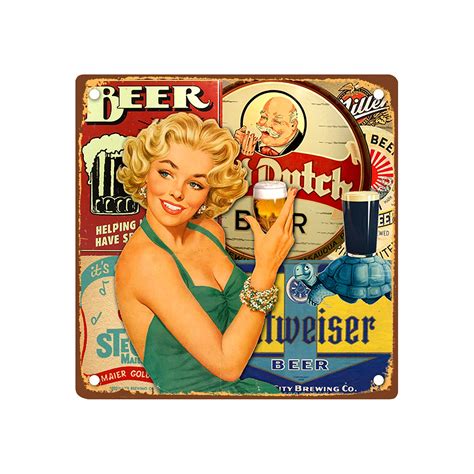 Vintage Style Metal Sign Old Advertisement Blonde Beer 200 - Etsy