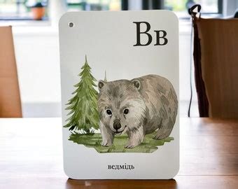 Alphabet Watercolor Flashcards Preschool Alphabet Laminated Flashcards Kids ABC Flashcards ...