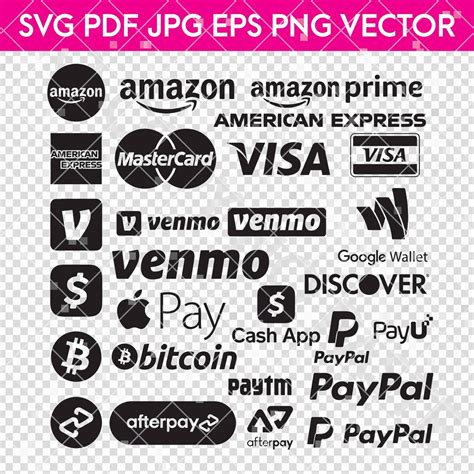 Shop Payment Logos for Payment Sign SVG EPS PNG Cricut - Etsy